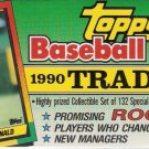 1990 Topps Baseball Traded Set 1990 Topps Baseball Traded Set