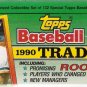 1990 Topps Baseball Traded Set