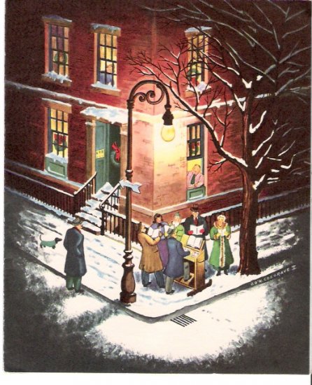 1951 Reader's Digest Christmas Caroling John O'Hara Cosgrave II Card in ...