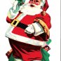 1969 First National Bank Staunton Illinois Santa Claus Helicopter Die-Cut Advertsing Paper Ornament