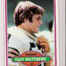 1980 Topps Clay Matthews Football Card #418 1980 Topps Clay Matthews Football Card #418