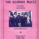 The Illinois Waltz 1948 Fred Oliver Prairie Pioneers Red Thompson Country Western Sheet Music