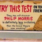 Vintage 1940s Philip Morris Complete Matchbook Cover Vintage 1940s Philip Morris Complete Matchbook Cover