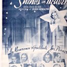 Jean Harlow, Bing Crosby, Joan Crawford 1938 A New Star Shines in Heaven Movie Sheet Music