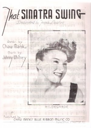 Frank Sinatra That Sinatra Swing 1944 Vintage Sheet Music & Professional Sheet