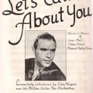 Let's Talk About You Eddy Morgan 1943 Big Band Sheet Music