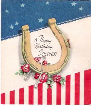 World War II Happy Birthday Soldier Greeting Card