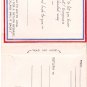 World War II Service Greeting Return Message Card