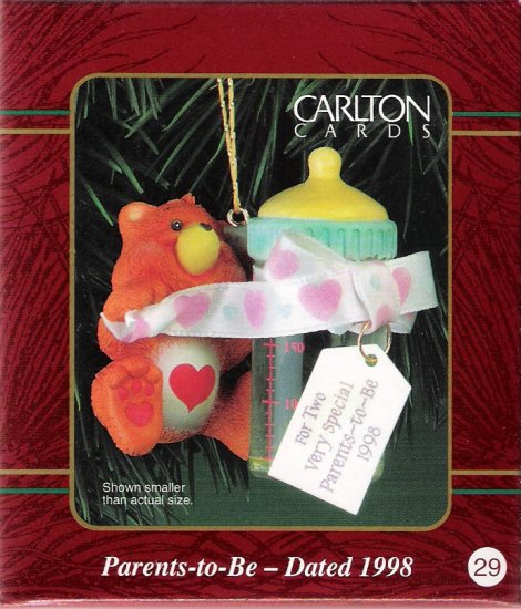 Carlton Cards Care Bears Parents To Be 1998 #29 Ornament Mint in Box