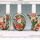 Scott's Joy Stick Christmas Candle Holders Mint in Box
