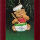 American Greetings Child's Third Christmas 1998 Bear as Chef Ornament Mint in Box American Greetings Child's Third Christmas 1998 Bear as Chef Ornament Mint in Box