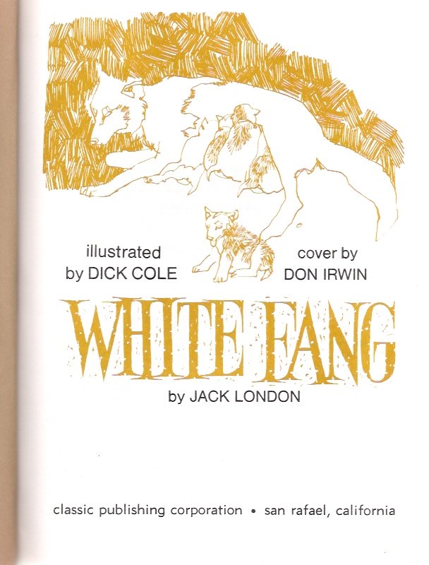 White Fang By Jack London 1970 Educator Classic Library
