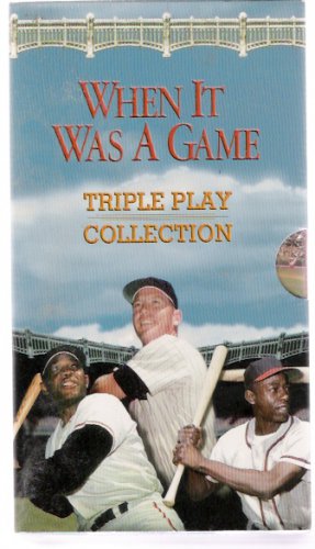 When It Was a Game HBO Triple Play Collection Baseball Mickey Mantle Willie Mays VHS Collection New