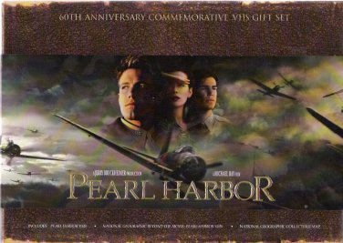 Pearl Harbor 60th Anniversary Commemorative VHS Gift Box Set New