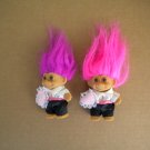 Russ Berrie 3-Inch Trolls Ring Bearer #18332 Set of Two Purple & Pink Hair New Russ Berrie 3-Inch Trolls Ring Bearer #18332 Set of Two Purple & Pink Hair New