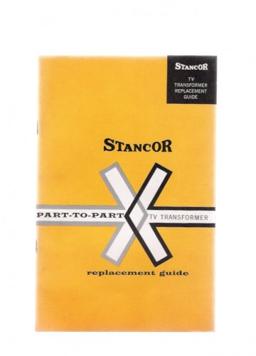 Stancor 1950s TV Transformer Replacement Guide Parts Catalog Chicago Illinois