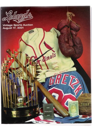 Lelands Sports Babe Ruth Ted Williams Mickey Mantle August 2001 Auction Catalog