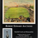 Robert Edward Auctions Catalog Polo Grounds Lou Gehrig Babe Ruth June 28, 1997