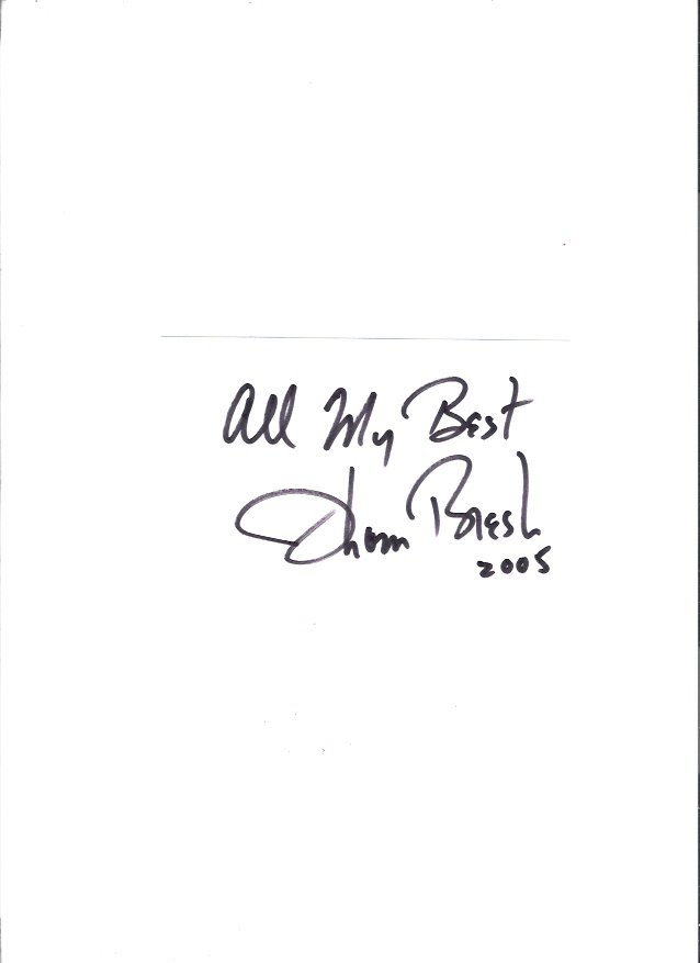 Thom Bresh Merle Travis' Son Vintage Country Music 2005 Autographed Index Card