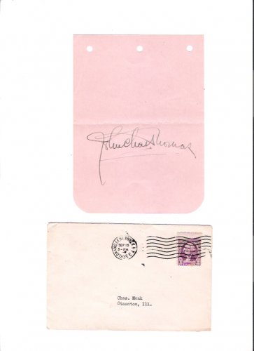 John Charles Thomas Opera Star, Movie, Radio Actor 1935 Autographed Album Page