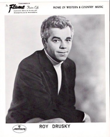 Original Roy Drusky 1960s Flame Theatre Minneapolis Vintage Country Music Photo