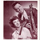 Original Joe & Rose Lee Maphis 1960s Flame Theatre Starday Country Music Photo Original Joe & Rose Lee Maphis 1960s Flame Theatre Starday Country Music Photo