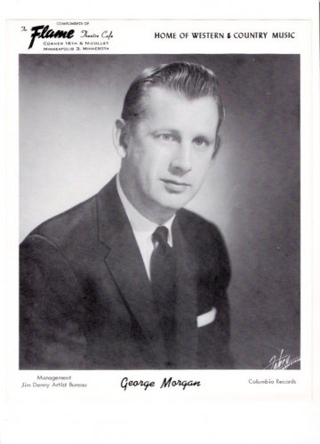 Original George Morgan 1960s Flame Theatre Minneapolis Vintage Country Music Photo