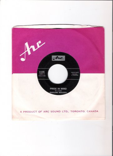 Marlene Beaudry 1970s Pride In Mind 45 RPM Record Mint Canadian Country Music