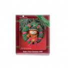 American Greetings Baby's First Christmas 1999 Teddy Bear in Xmas Wreath Mint in Box American Greetings Baby's First Christmas 1999 Teddy Bear in Xmas Wreath Mint in Box