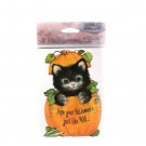 Vintage American Greetings Black Kitten Halloween Cards New Unopened Package