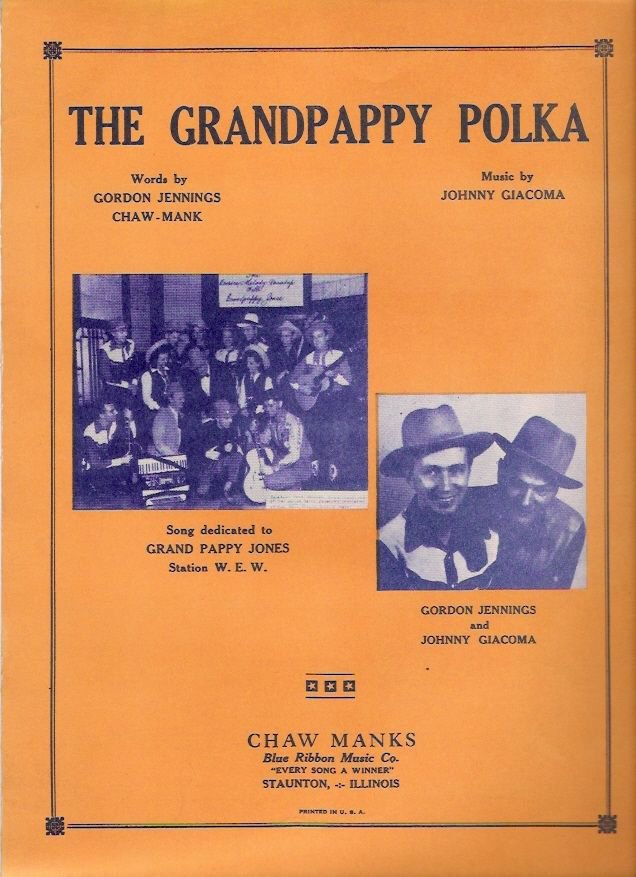 The Grandpappy Polka 1947 Country Sheet Music Grandpappy Jones