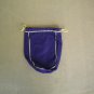 Crown Royal Whiskey Purple Felt Bottle Bag Embroidered Gold Rope Drawstrings