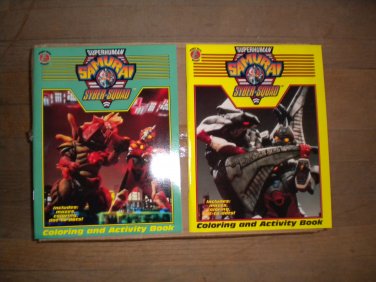 Superhuman Samurai Syber-Squad Manufacturer Case 72 Coloring Activity Books 1994