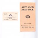 Vintage January 15, 1946 Auto Club Hand Book of Missouri With Business Card Vintage January 15, 1946 Auto Club Hand Book of Missouri With Business Card