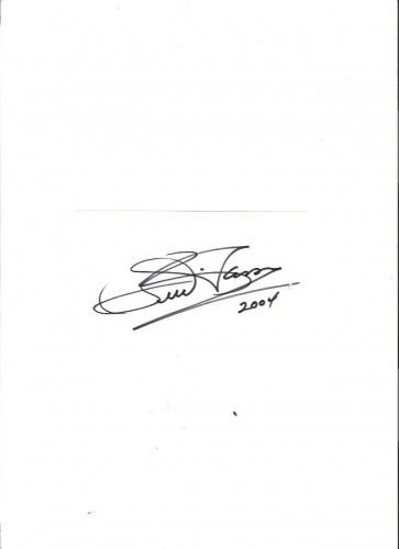 Bill Anderson 2004 Autographed Card & 1962 Decca Press Release Country Music