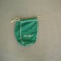 Crown Royal Whiskey Apple Green Felt Bottle Bag Gold Stitching Drawstrings