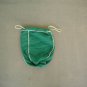 Crown Royal Whiskey Apple Green Felt Bottle Bag Gold Stitching Drawstrings