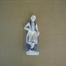 LeCroy Hand Painted Cobalt Blue & White Porcelain Victorian Man Figurine Japan LeCroy Hand Painted Cobalt Blue & White Porcelain Victorian Man Figurine Japan