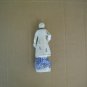 LeCroy Hand Painted Cobalt Blue & White Porcelain Victorian Man Figurine Japan