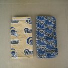 Pair of Official Vintage St. Louis Rams Small Tablecloths Dish Towels