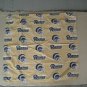 Pair of Official Vintage St. Louis Rams Small Tablecloths Dish Towels