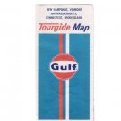 Vintage 1975 Gulf New Hampshire Vermont Mass. Conn. Rhode Island Tourguide Map