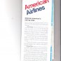 Vintage 1973 American Airlines Route Map North America Pacific Caribbean Hawaii