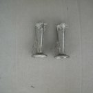 Pair of Vintage Occupied Japan Silver-Plated Vases Fancy Handles Yamato-Gumi