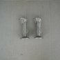 Pair of Vintage Occupied Japan Silver-Plated Vases Fancy Handles Yamato-Gumi