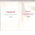 Vintage 1960 Parade Magazine Family Vacation Map of United States Vintage 1960 Parade Magazine Family Vacation Map of United States
