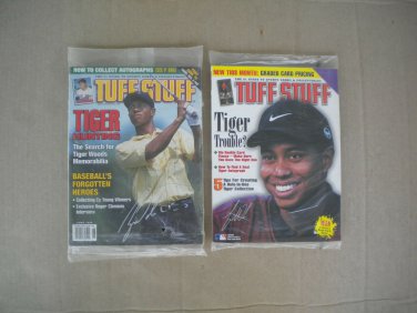 Tuff Stuff Magazines Tiger Woods Covers 1998, 2000 Still Sealed in Package
