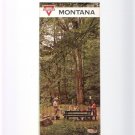 Vintage Conoco Road Map of Montana Yellowstone Grand Teton Glacier Parks 1964