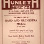 Hunleth Music Co. St. Louis 1940s Large Music Supply Catalog Brochure