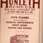 Hunleth Music Co. St. Louis 1940s Large Music Supply Catalog Brochure